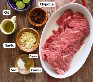 Ingredients Chipotle carne asada